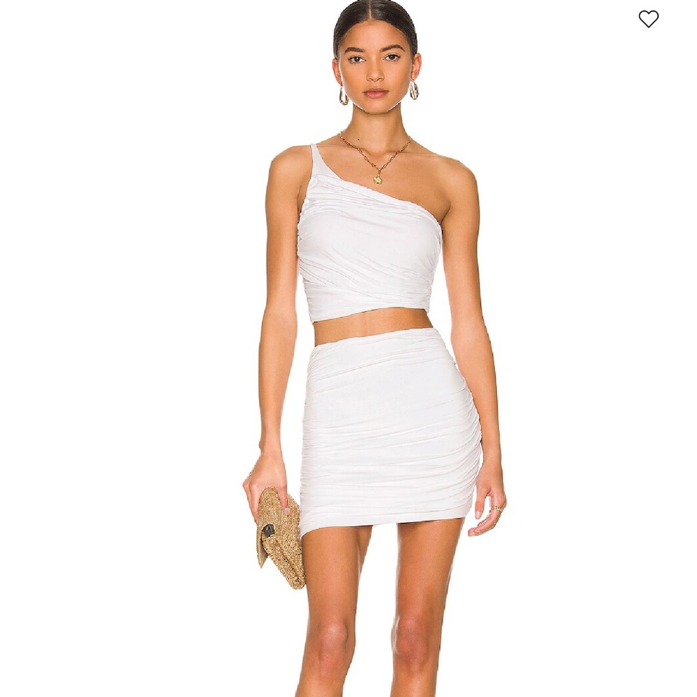 Revolve Denise One Shoulder Top and Cori Mini Skirt